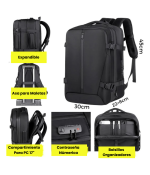 Morral de Vaje con Compresión de aire al Vacío - con Bomba Recargable USB Kavada Bodega Mayorista