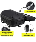 Morral de Vaje con Compresión de aire al Vacío - con Bomba Recargable USB Kavada Bodega Mayorista