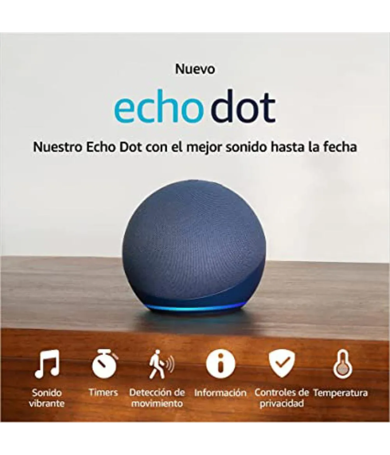 Amazon Echo Dot 5ª Generación con Alexa Parlante Inteligente Bluetooth y WiFi Color Azul kavada