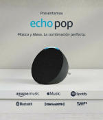 Amazon Echo Pop con Alexa Parlante Inteligente Compacto Bluetooth y WiFi Color Carbón Kavada