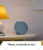 Amazon Echo Pop con Alexa Parlante Inteligente Compacto Bluetooth y WiFi Color Carbón Kavada