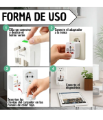 Adaptador Universal de Enchufe Internacional para Viajes Kavada Bodega Mayorista
