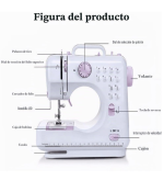 Máquina de Coser MTI SM-505 12 Puntadas Portátil Kavada Bodega Mayorista