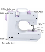 Máquina de Coser MTI SM-505 12 Puntadas Portátil Kavada Bodega Mayorista