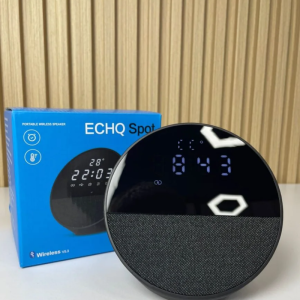 Parlante Alaxe Spot Bluetooth 5.3 con Reloj y Pantalla LED Kavada Bodega Mayorista