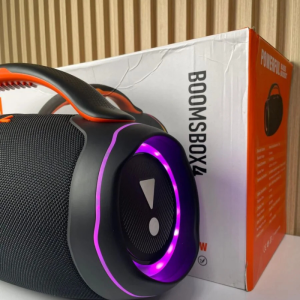 Parlante Boombox 4 AAA Bluetooth Portátil de Alta Potencia