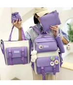 Set de Mochila Escolar 5 Piezas para Niña con Lonchera y Estuche Kavada Bodega Mayorista