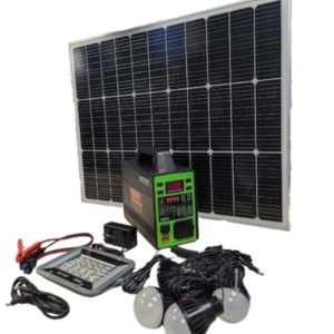 Sistema Solar Kavada Bodega Mayorista 350W GD-350M con Panel Solar, 4 Bombillo