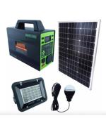 Sistema Solar Kavada Bodega Mayorista 350W GD-350M con Panel Solar, 4 Bombillo