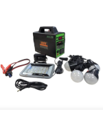 Sistema Solar Kavada Bodega Mayorista 350W GD-350M con Panel Solar, 4 Bombillo