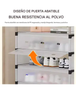 Zapatero Organizador con Gabinete 6 Niveles Antipolvo