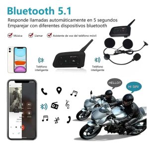 INTERCOMUNICADOR V6 PLUS PARA CASCO DE MOTO KAVADA MAYORISTA